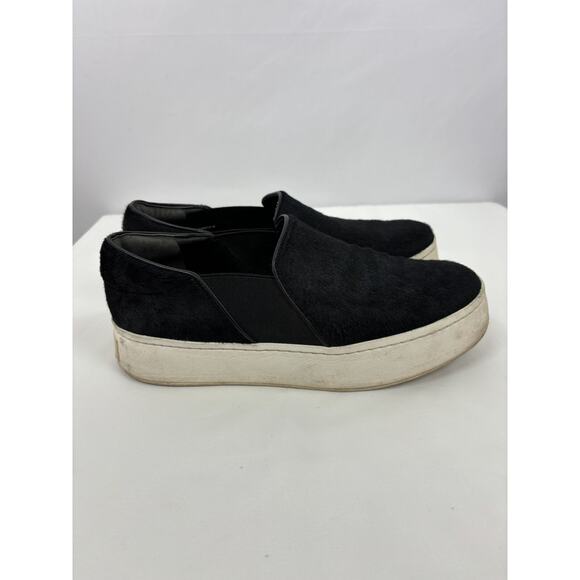 Vince Berlin Ponyhair Slip On Sneakers Black 8 38 Flatform Platform Fur - Picture 5 of 7